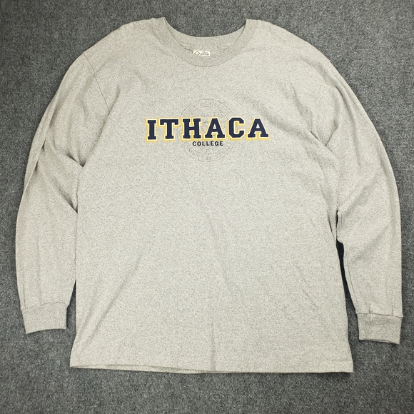 Vintage 90s Ithaca College T Shirt Mens XL Longe Sleeve Spellout Tee University - Picture 8 of 8